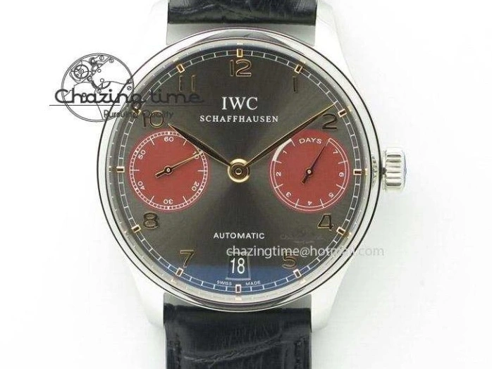 MIROTIME 0418 Portuguese Chrono RG IW371480 ZF 1:1 Best Edition White Dial On Brown Leather Strap A7750 V HighPerformance 7266